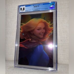 SUPERGIRL #16 ARTGERM Virgin Mexican Foil Variant CGC 9.8 Ltd 1000 DC Comics